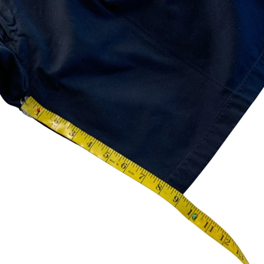 Polo Ralph Lauren Tyler Short Mens 38 Navy Blue Pleated Chino Preppy Classic Dad